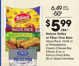 Ralphs Nature Valley or Fiber One Bars offer