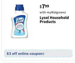 Walgreens Lysol Household Products offer