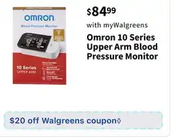 Walgreens Omron 10 Series Upper Arm Blood Pressure Monitor offer