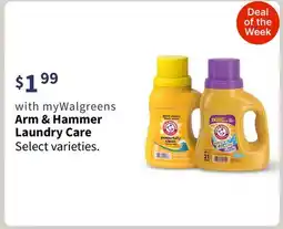 Walgreens Arm & Hammer Laundry Care offer