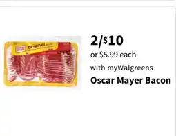 Walgreens Oscar Mayer Bacon offer
