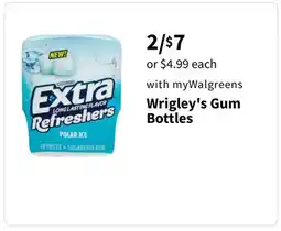 Walgreens Wrigley's Gum Bottles offer