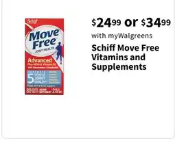 Walgreens Schiff Move Free Vitamins and Supplements offer