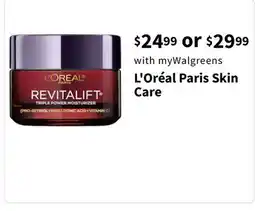 Walgreens L'Oréal Paris Skin Care offer