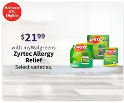 Walgreens Zyrtec Allergy Relief offer