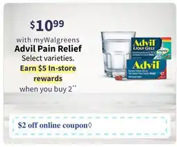 Walgreens Advil Pain Relief offer