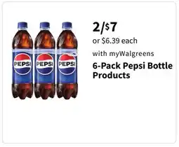 Walgreens 6-Pack Pepsi Bottle Products offer