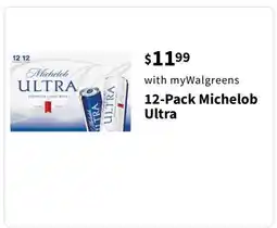 Walgreens 12-Pack Michelob Ultra offer