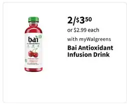 Walgreens Bai Antioxidant Infusion Drink offer