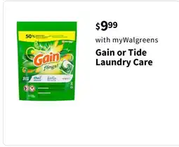 Walgreens Gain or Tide Laundry Care offer