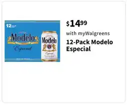 Walgreens 12-Pack Modelo Especial offer