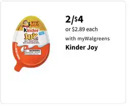 Walgreens Kinder Joy offer
