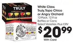 Ralphs White Claw, Truly, Topo Chico or Angry Orchard offer