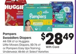 Ralphs Pampers Swaddlers Diapers offer