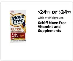 Walgreens Schiff Move Free Vitamins and Supplements offer