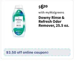 Walgreens Downy Rinse & Refresh Odor Remover, 25.5 oz offer