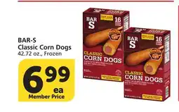 Vons BAR-S Classic Corn Dogs offer