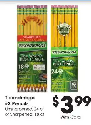 Ralphs Ticonderoga #2 Pencils offer