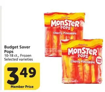 Vons Budget Saver Pops offer