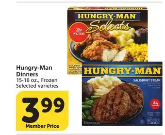Vons Hungry-Man Dinners offer