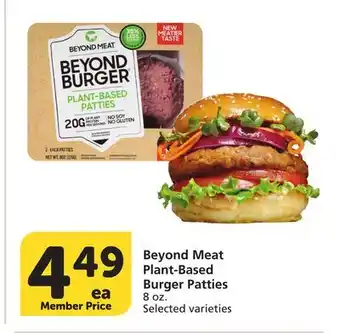 Vons Beyond Meat Plant-Based Burger Patties offer