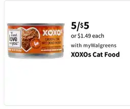Walgreens XOXOs Cat Food offer