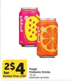 Vons Poppi Prebiotic Drinks offer