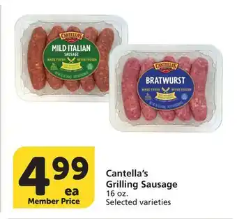 Vons Cantella's Grilling Sausage offer