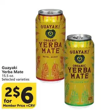 Vons Guayaki Yerba Mate offer