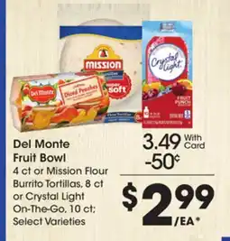 Ralphs Del Monte Fruit Bowl offer