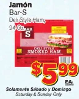 El Super Fresh Bar-S Deli Style Ham offer