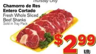 El Super Fresh Whole Sliced Beef Shanks offer