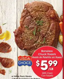 Ralphs Boneless Chuck Roasts offer