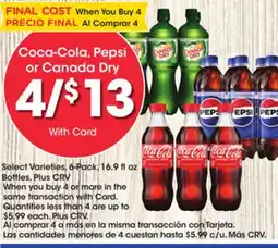Ralphs Coca-Cola, Pepsi or Canada Dry offer