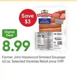 Stater Bros Farmer John Hardwood Smoked Sausage offer