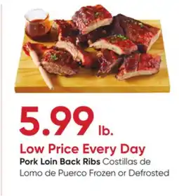 Stater Bros Pork Loin Back Ribs offer