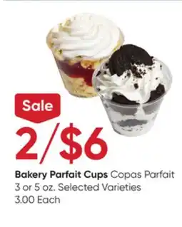 Stater Bros Bakery Parfait Cups offer