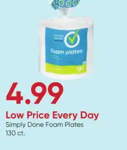 Stater Bros Simply Done Foam Plates offer