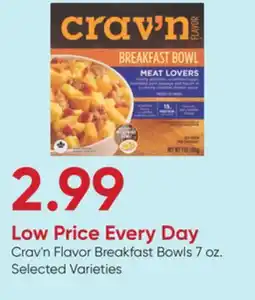 Stater Bros Crav'n Flavor Breakfast Bowls offer