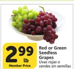 Vons Red or Green Seedless Grapes offer