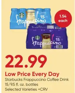 Stater Bros Starbucks Frappuccino Coffee Drink offer