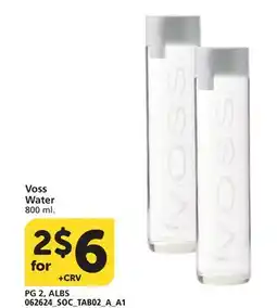 Albertsons Voss Water offer