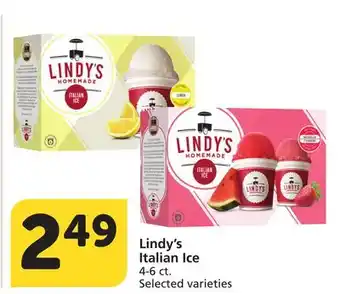 Albertsons Lindy's Italian Ice offer