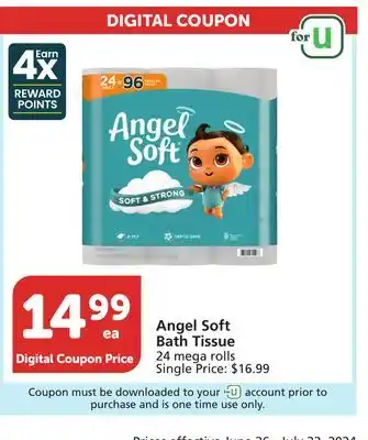 Albertsons Angel Soft Bath Tissue offer