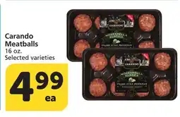 Albertsons Carando Meatballs offer