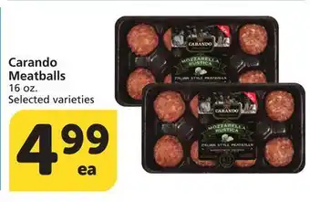 Albertsons Carando Meatballs offer