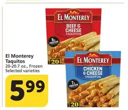 Albertsons El Monterey Taquitos offer