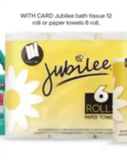 CVS Jubilee bath tissue 12 roll or paper towels 6 roll offer
