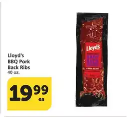Albertsons Lloyd's BBQ Pork Back Ribs offer