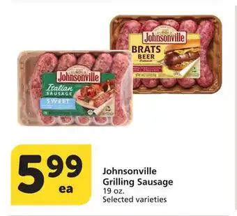 Albertsons Johnsonville Grilling Sausage offer